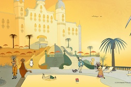 Une scène du film Les moomins sur la riviera