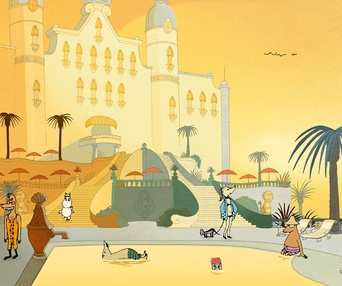 Une scène du film Les moomins sur la riviera