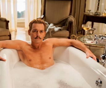 Une scène du film Mortdecai