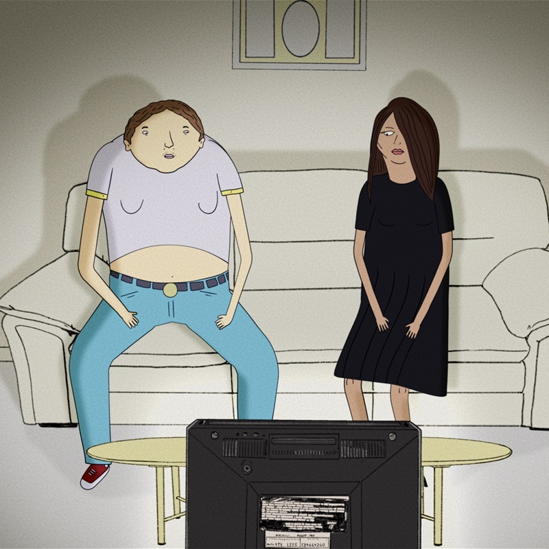 Une scène du film Adam change lentement