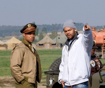 Sur le plateau du film Red Tails