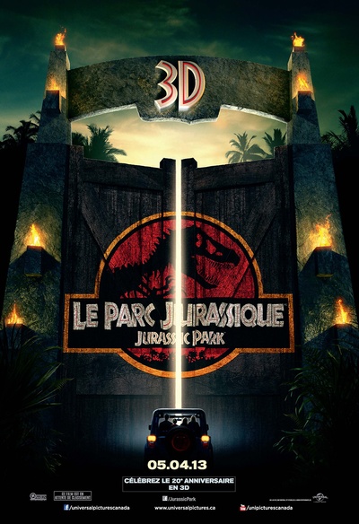Affiche du film Le parc jurassique 3D