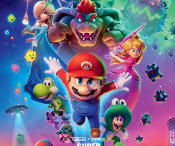 Affiche en français du film Super Mario Galaxy le film