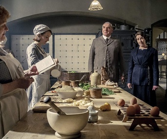 Une scène du film Downton Abbey