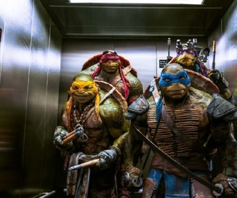 Une scène du film Teenage Mutant Ninja Turtles