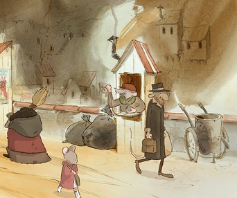 Une scène du film Ernest et Célestine