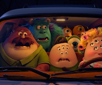 Une scène du film Monsters University
