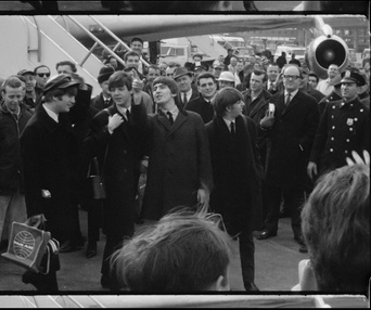 Une scène du film Beatles '64