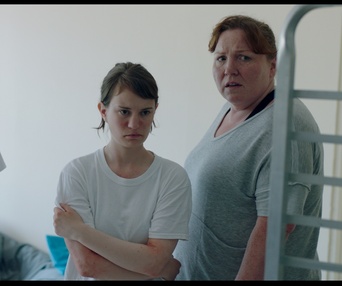 Une scène du film Antigone