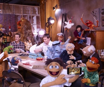Une scène du film The Muppets