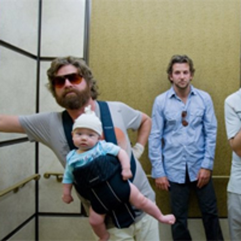 Bradley Cooper, Zach Galifianakis et Ed Helms dans le film Lendemain de veille