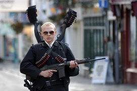 Scène du film Hot Fuzz Scène du film Hot Fuzz