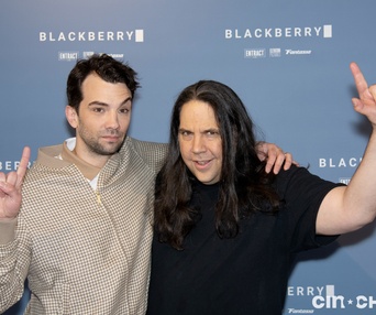 Sur le tapis rouge du film Blackberry
