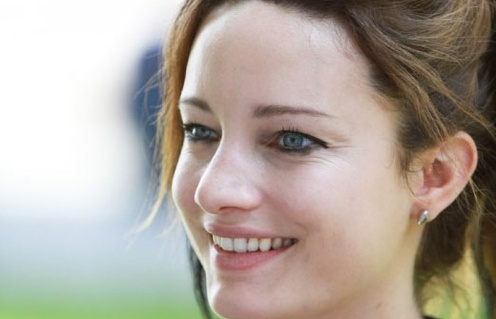 Laurence Leboeuf sur le plateau de French Immersion