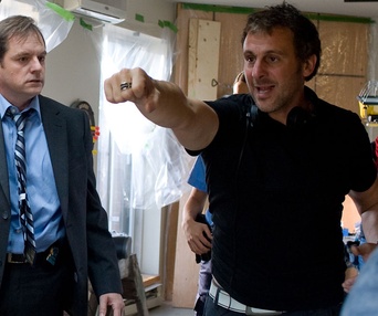 Sur le plateau du film Filière 13