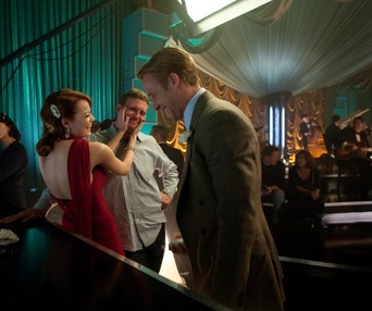 Sur le plateau du film Gangster Squad