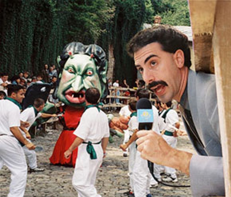 Sasha Baron Cohen dans Borat.