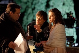 Sur le plateau du film Romeo and Juliet