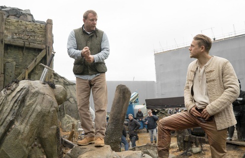 Pendant le tournage de King Arthur
