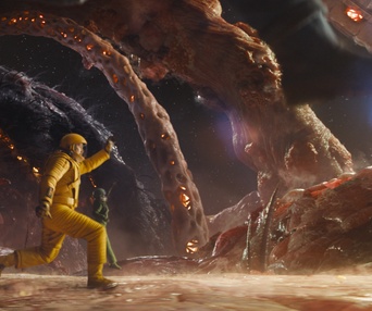 Une scène du film Guardians of the Galaxy Vol. 3