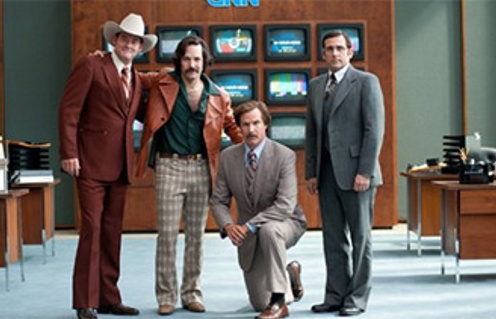 Une scène du film Anchorman 2: The Legend Continues