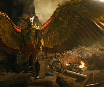 Une scène du film Black Adam