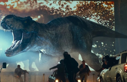 Une scène du film Jurassic World: Dominion