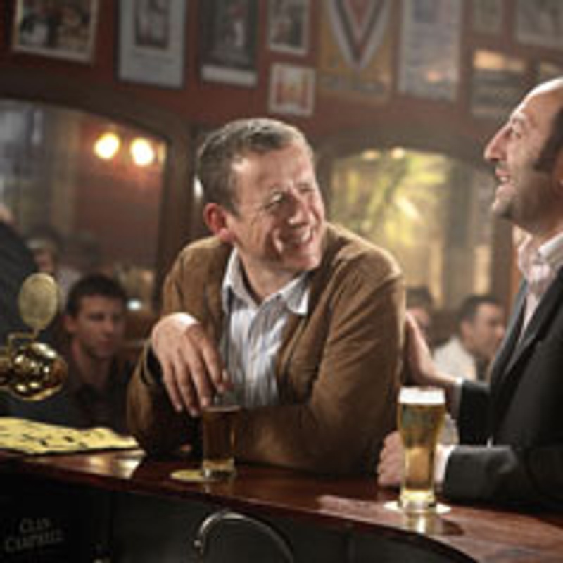 Dany Boon et Kad Merad dans le film Bienvenue chez les Ch'tis