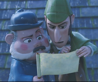 Une scène du film Sherlock Gnomes
