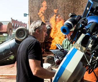 Sur le plateau du film Transcendence
