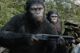 Une scène du film Dawn of the Planet of the Apes Une scène du film Dawn of the Planet of the Apes