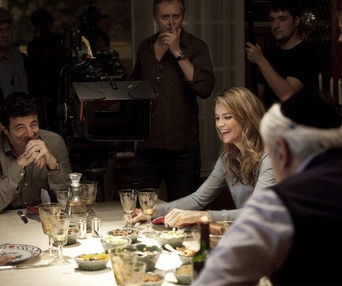 Sur le plateau du film Paris-Manhattan