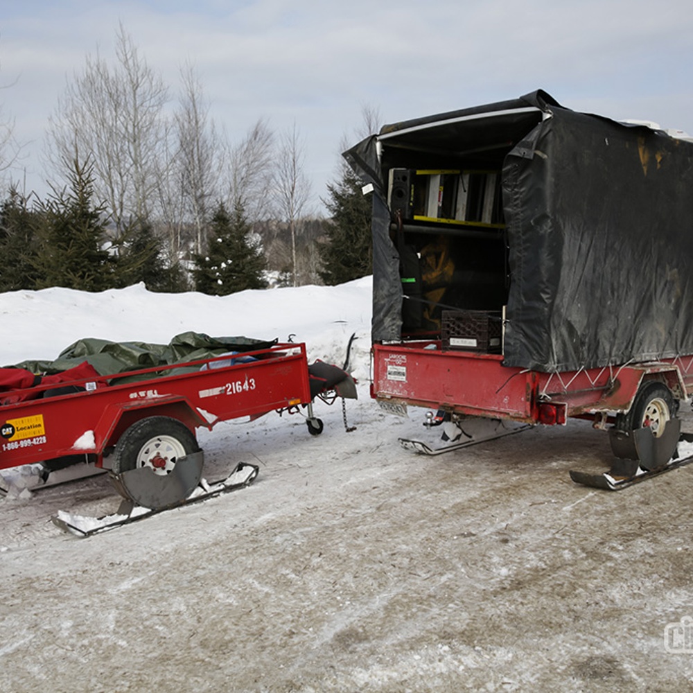 Sur le plateau du film Chasse-Galerie