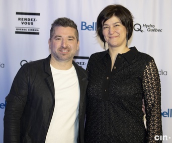 Sur le tapis rouge du film Frontières