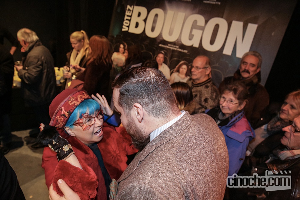 Sur le tapis rouge du film Votez Bougon
