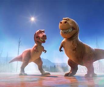 Une scène du film The Good Dinosaure