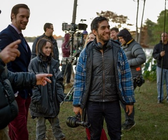 Sur le plateau du film The East
