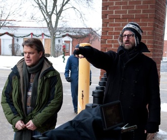 Sur le plateau du film Contagion