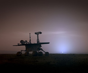 Scène du film À la conquête de Mars