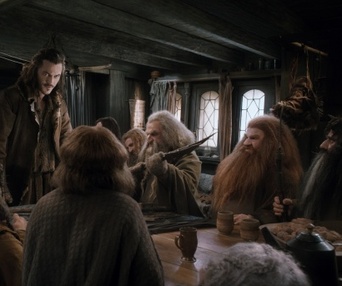 Une scène du film The Hobbit: The Desolation of Smaug