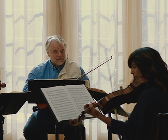 Une scène du film A late quartet