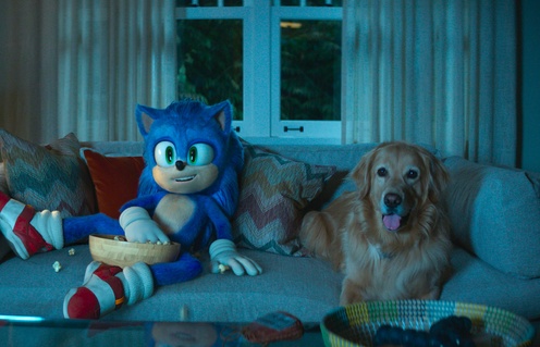 Une scène du film Sonic le hérisson 2