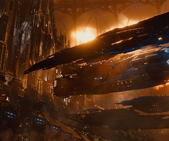 Une scène du film Jupiter Ascending