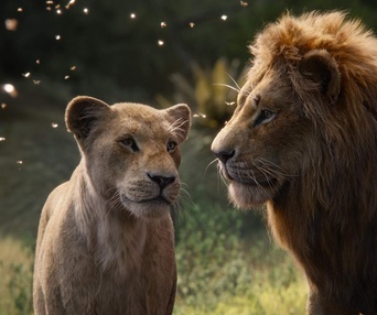 Une scène du film The Lion King