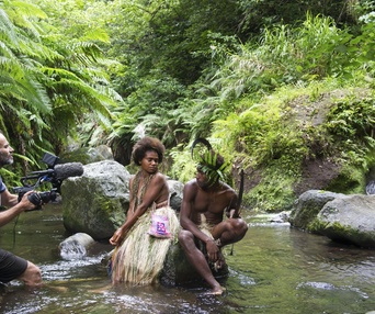 Sur la plateau du film Tanna