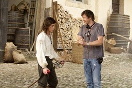 Sur le plateau du film The Three Musketeers Sur le plateau du film The Three Musketeers