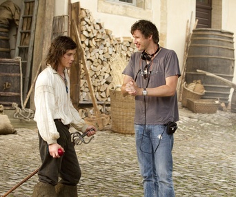 Sur le plateau du film The Three Musketeers