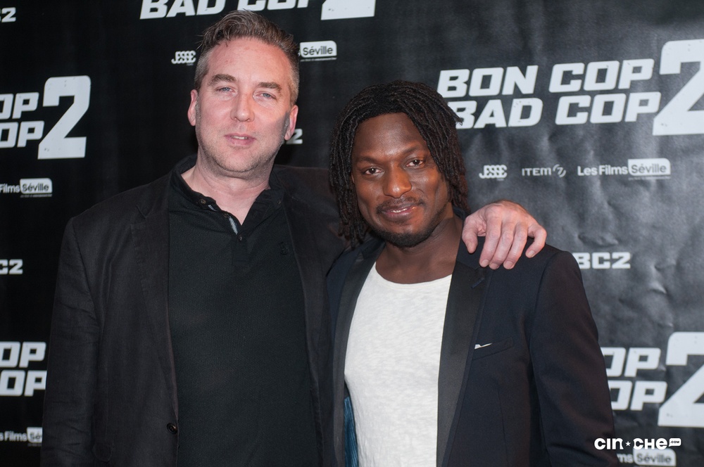 Sur le tapis rouge du film Bon Cop Bad Cop 2