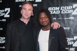Sur le tapis rouge du film Bon Cop Bad Cop 2