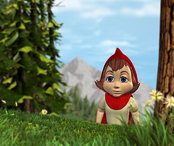 Scène du film La véritable histoire du petit chaperon rouge